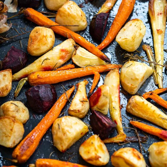 Festive Roasted Root Vegetables