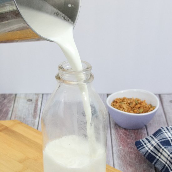 Easy, Creamy, Homemade Hemp Milk