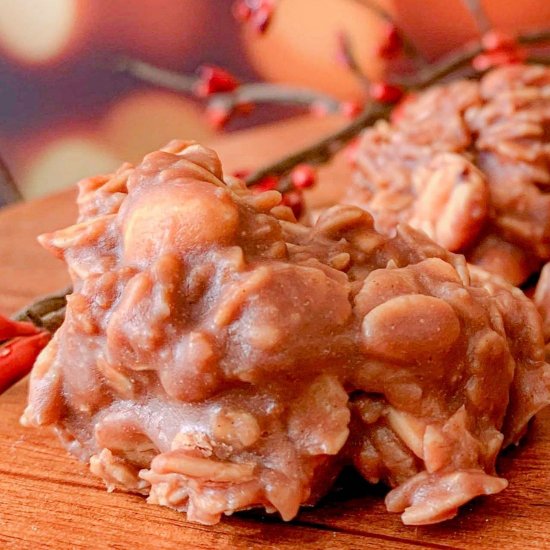 No Bake Peanut Butter Oatmeal Cooki