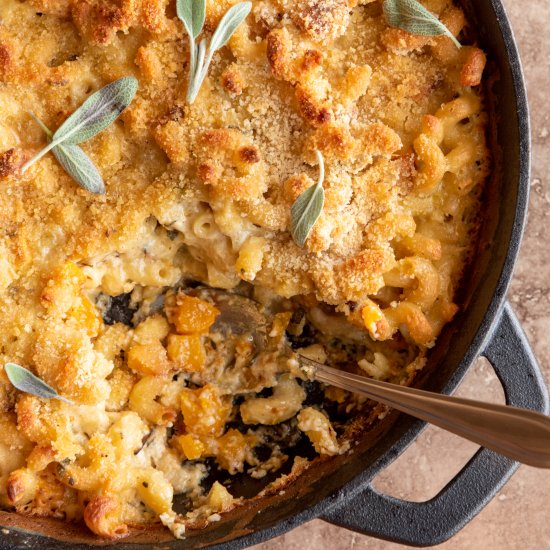 Parmesan Sage Butternut Squash Mac