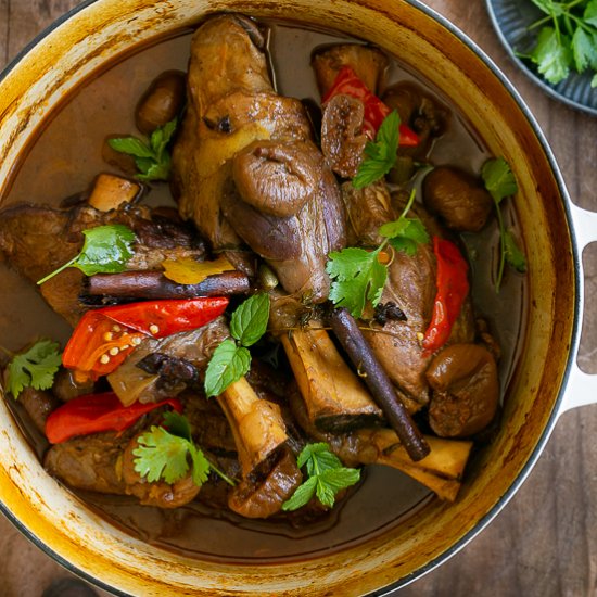 Braised Lamb Shanks with Figs