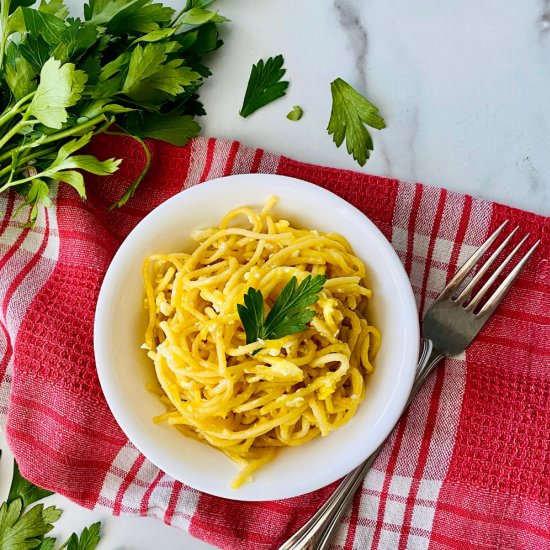 Fried Spaghetti with Eggs