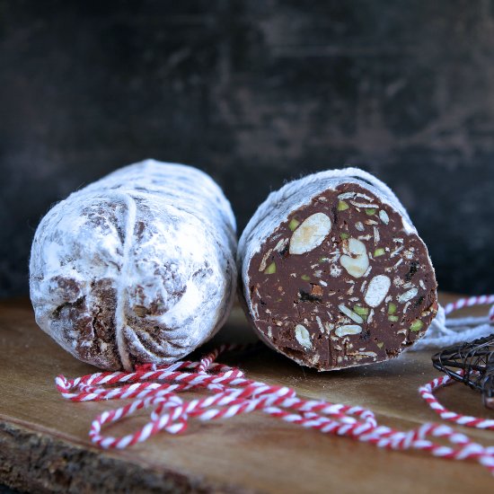 Chocolate Salami with Granola