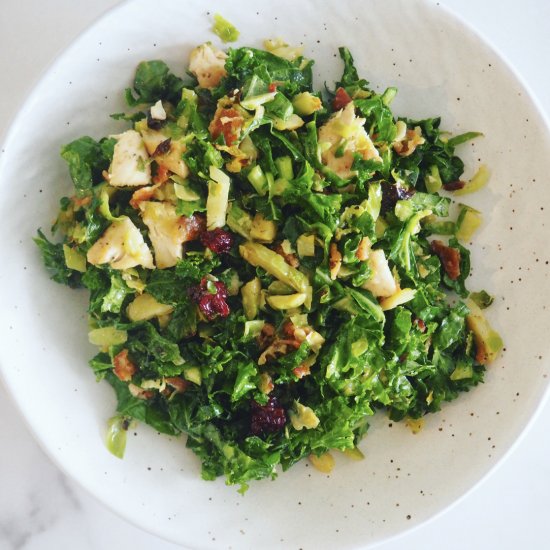 Honey Mustard Brussel Sprouts Salad