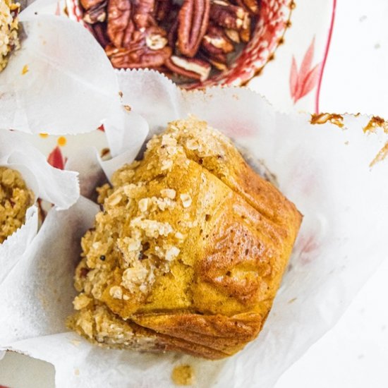 Pumpkin Crumble Muffins