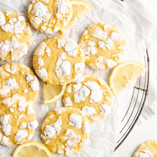 Lemon Crinkle Cookies