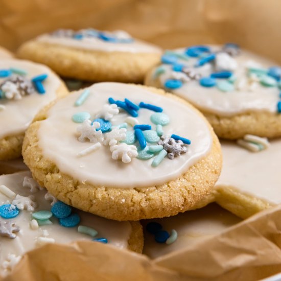 Eggless Sugar Cookies