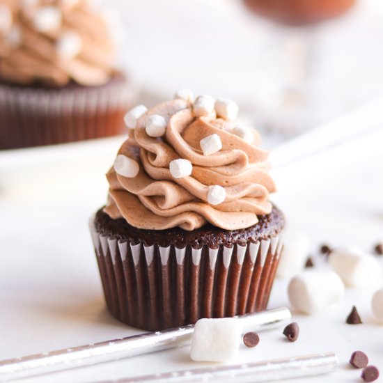 Hot Chocolate Cupcakes