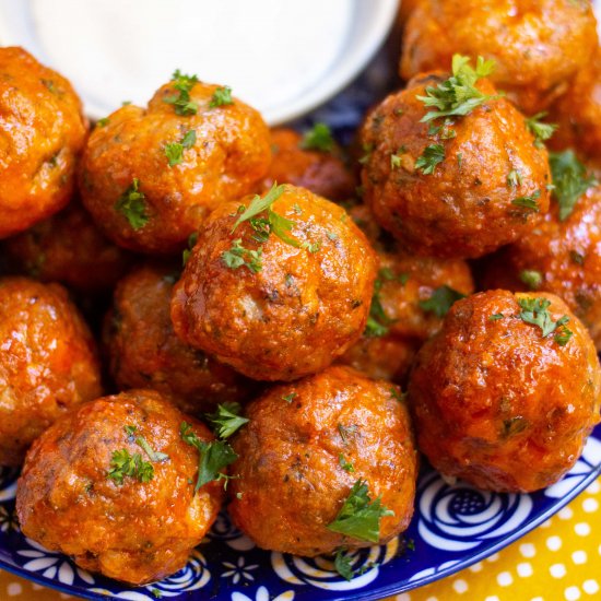 Buffalo Turkey Meatballs