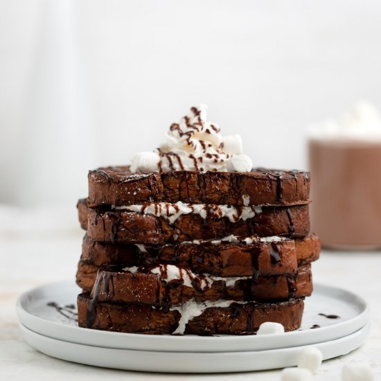 Healthy Hot Chocolate French Toast