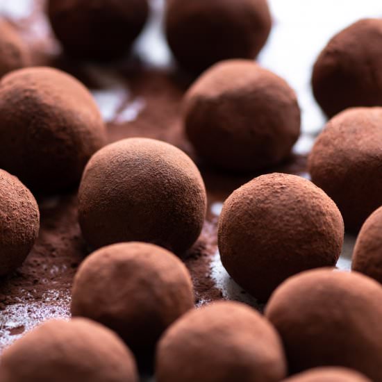 dark chocolate truffles