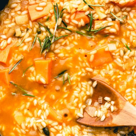 CREAMY PUMPKIN RISOTTO – VEGAN