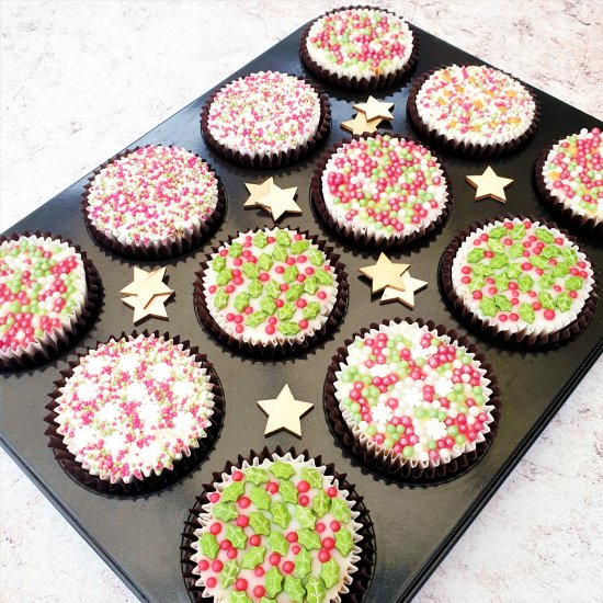 Christmas Fairy Cakes (Cupcakes)