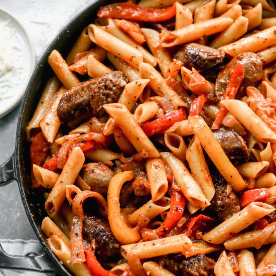 Italian Sausage and Peppers Pasta