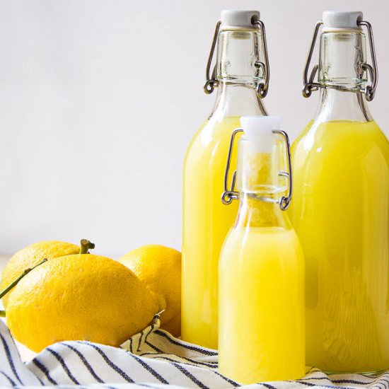 Homemade Limoncello