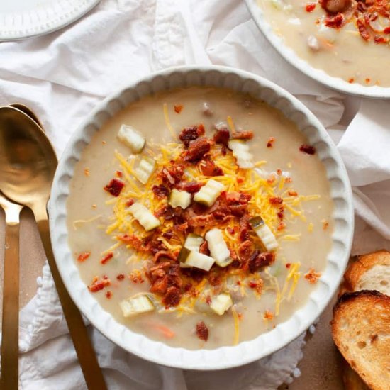 Easy Cheeseburger Soup Recipe