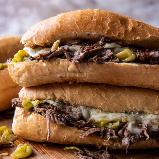 Crock Pot Italian Beef Sandwiches