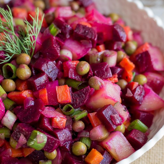 Russian Beet Potato Salad