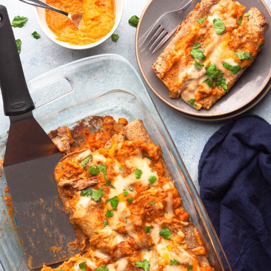 Turkey Pumpkin Enchiladas