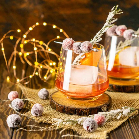 Spiced Cranberry Old Fashioned