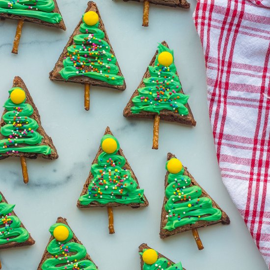 Christmas Tree Brownies