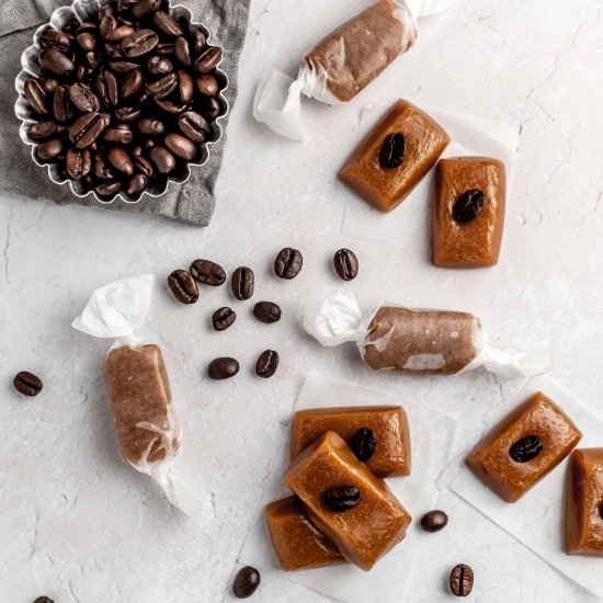 soft espresso caramels