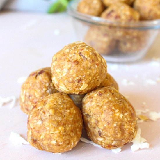 5 minute peanut butter bliss balls