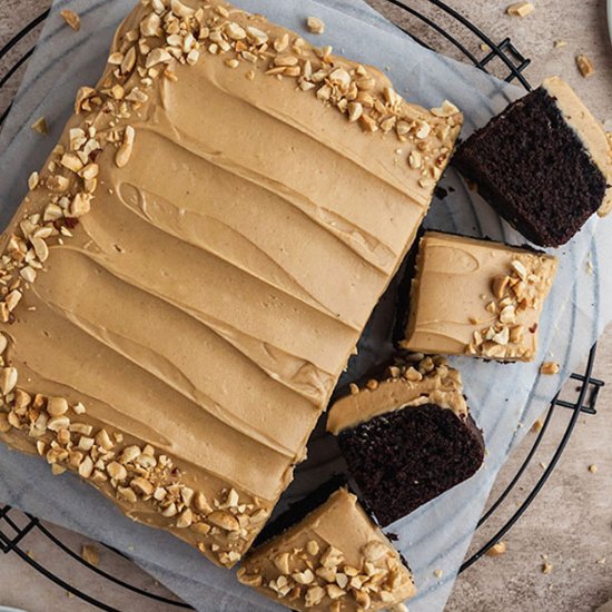 Easy Chocolate Peanut Butter Cake