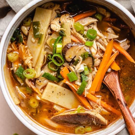 Hot and Sour Soup with Chicken