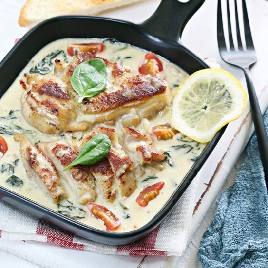 One Pan Creamy Chicken