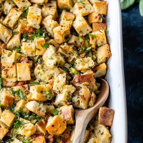 Mom’s Stuffing, Lightened Up