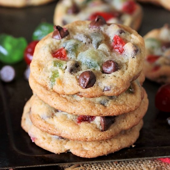 Christmas Chocolate Chip Cookies