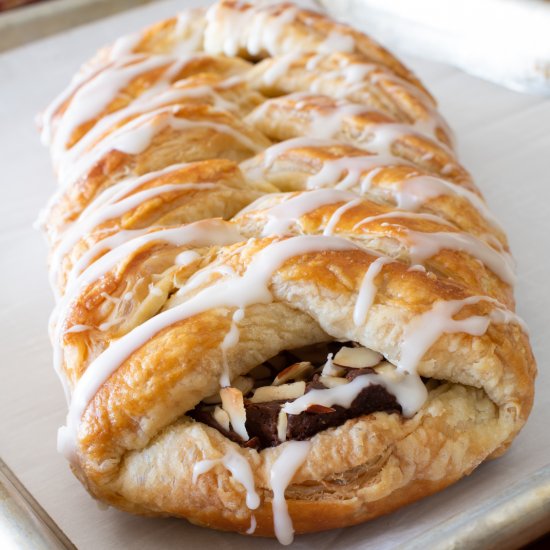 Nutella Puff Pastry Braid