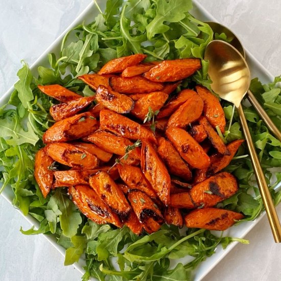 Roasted Honey Thyme Carrots