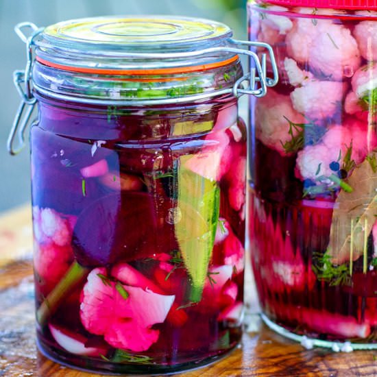 Fermented Beets & Cauliflower