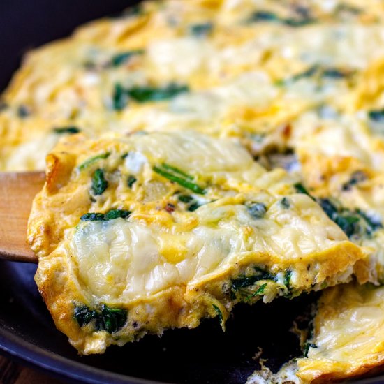 Jarlsberg Cheese & Spinach Omelette