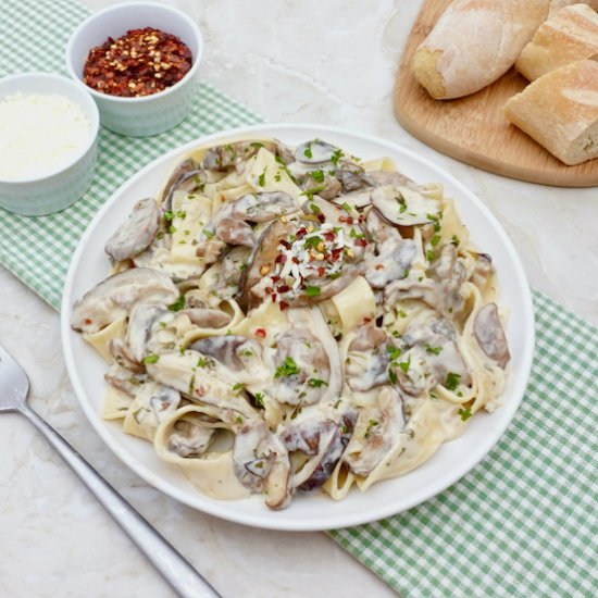 Creamy Mushroom Pappardelle