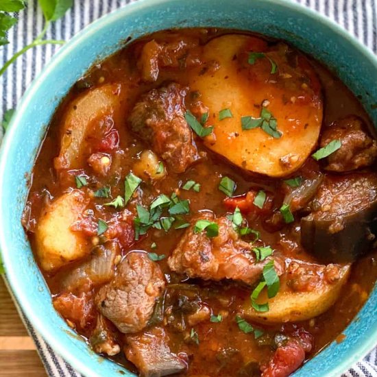 Georgian Lamb Stew: Chanakhi