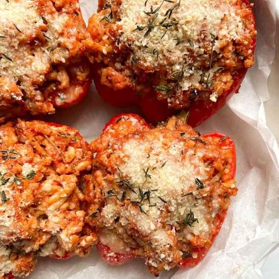 No Rice Stuffed Peppers