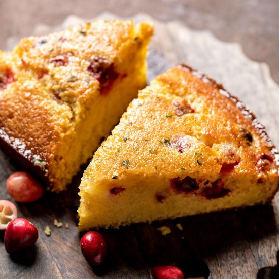 Honey-Butter Cranberry Cornbread