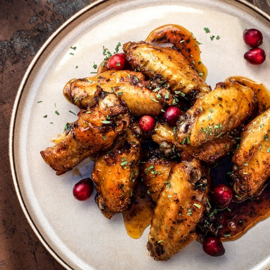 Cranberry Tarragon Chicken Wings