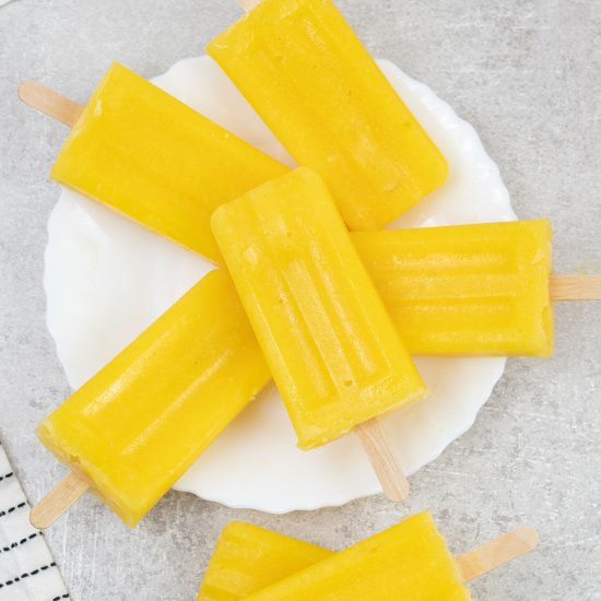 Easy Mango Popsicles