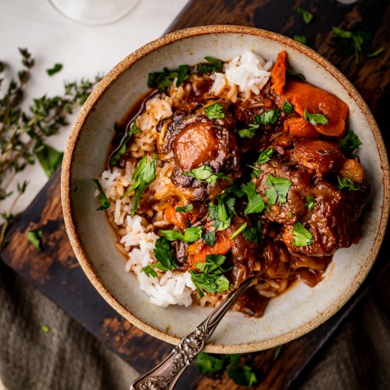 Wine Braised Oxtails