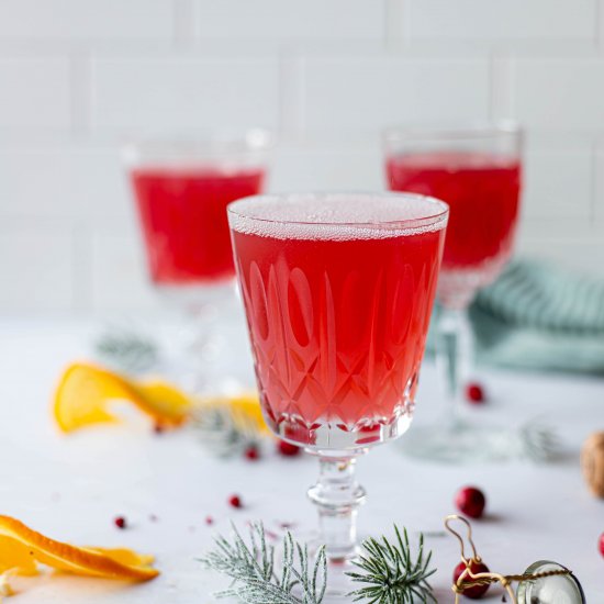 Orange Cranberry Mimosas