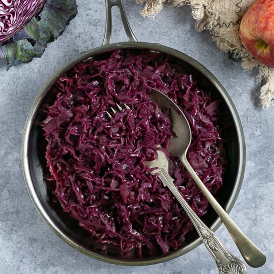 braised red cabbage