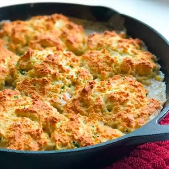 Easy Cast Iron Vegetable Pot Pie