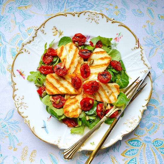 Winter Halloumi Salad