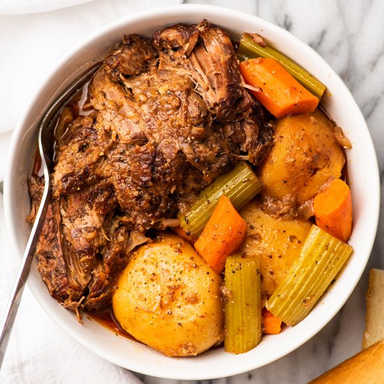 Mom’s Famous Red Wine Pot Roast