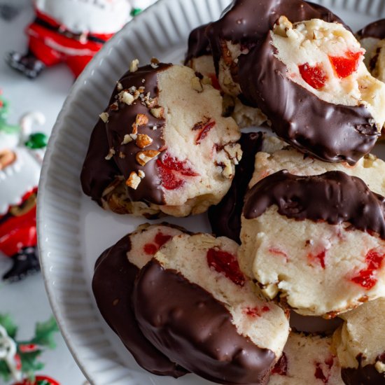 Cherry Shortbread Cookies