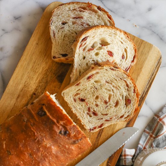 Sourdough Cranberry Bread